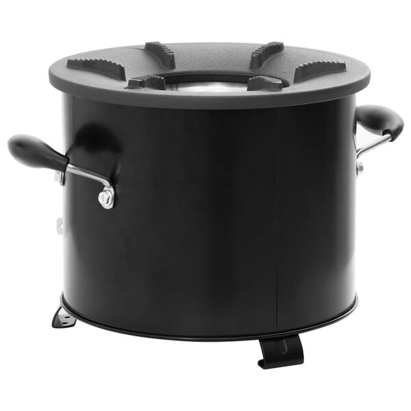 vidaXL Ξυλόσομπα Για Κάμπινγκ Μαύρη 36 x 26 x 22,5 εκ. Μεταλλική