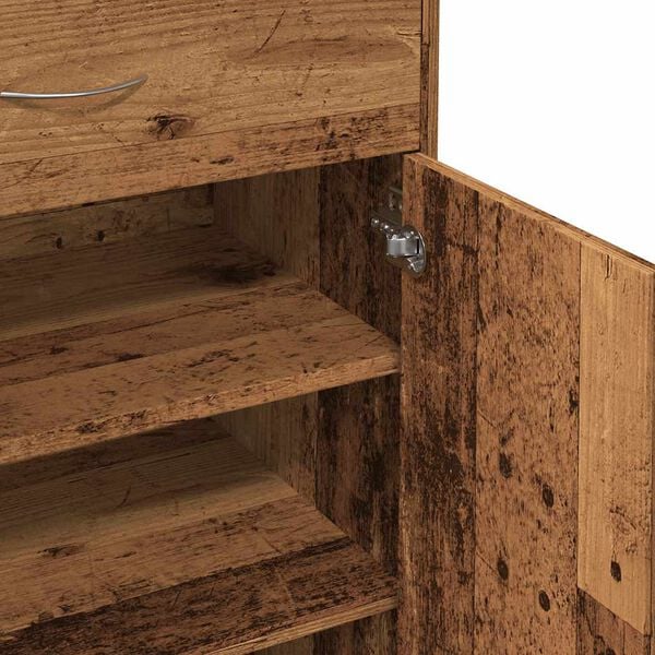 vidaXL Παπουτσοθήκη Παλιό Ξύλο 60 x 35 x 84 εκ. από Μοριοσανίδα