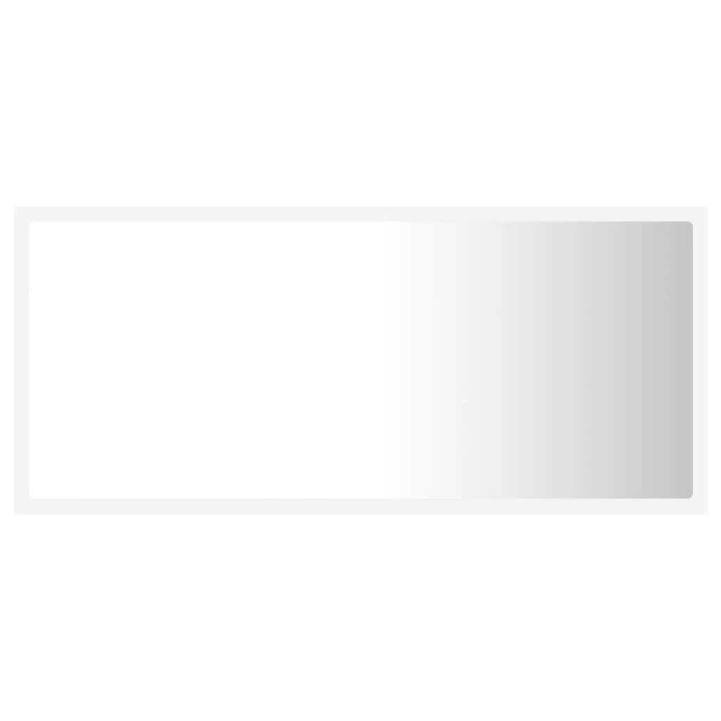 vidaXL Καθρέφτης Μπάνιου με LED Λευκός 90 x 8,5 x 37 εκ. Ακρυλικός