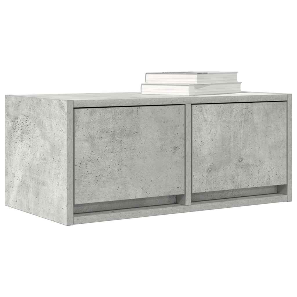vidaXL Έπιπλο Τηλεόρασης Γκρι μπετόν 60x31x25,5 εκ. Επεξεργασμένο Ξύλο