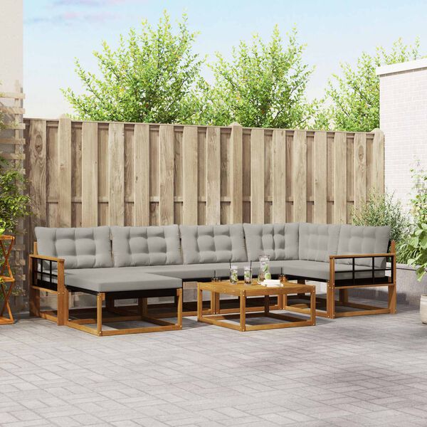 vidaXL &Sigma;&epsilon;&iota;&rho;ά &Kappa;&alpha;&nu;&alpha;&pi;έ &Epsilon;&xi;&omega;&tau;&epsilon;&rho;&iota;&kappa;&omicron;ύ 7 pcs &Phi;&upsilon;&sigma;&iota;&kappa;ό &kappa;&alpha;&iota; &Alpha;&nu;&omicron;&iota;&chi;&tau;ό &Gamma;&kappa;&rho;&iota;