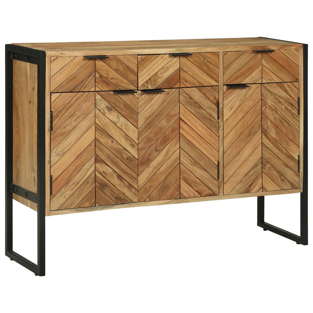 vidaXL Πλευρικός Ντούλαπας 100x30x75 cm Μασίφ Ξύλο Ακακίας