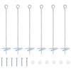 vidaXL &Gamma;&epsilon;ί&omega;&sigma;&eta; 6 pcs &Alpha;&sigma;&eta;&mu;ί &Oslash;10 x 50 &epsilon;&kappa; &Gamma;&alpha;&lambda;&beta;&alpha;&nu;&iota;&sigma;&mu;έ&nu;&omicron; &Mu;έ&tau;&alpha;&lambda;&lambda;&omicron;