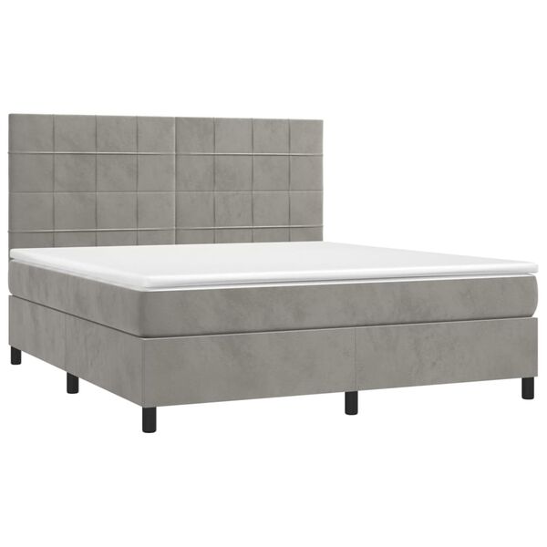 vidaXL &Kappa;&rho;&epsilon;&beta;ά&tau;&iota; Boxspring &mu;&epsilon; &Sigma;&tau;&rho;ώ&mu;&alpha; &Alpha;&nu;&omicron;&iota;&chi;&tau;ό &Gamma;&kappa;&rho;&iota; 160x200 &epsilon;&kappa;. &Beta;&epsilon;&lambda;&omicron;ύ&delta;&iota;&nu;&omicron;