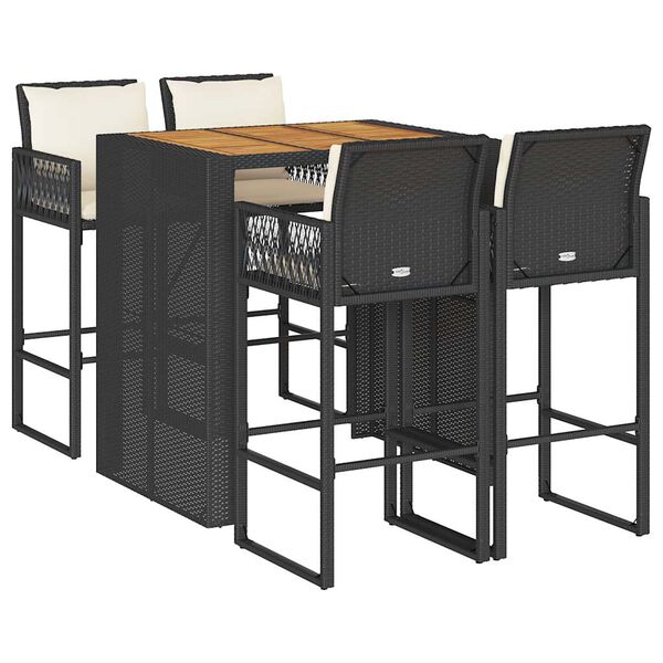 vidaXL &Sigma;&epsilon;&tau; &Epsilon;&pi;ί&pi;&lambda;&omega;&nu; &Mu;&pi;&alpha;&rho; &Kappa;ή&pi;&omicron;&upsilon; 5&tau;&epsilon;&mu; &Mu;&alpha;ύ&rho;&omicron; &Sigma;&upsilon;&nu;&theta;&epsilon;&tau; &Rho;&alpha;&tau;ά&nu; &Mu;&alpha;&xi;&iota;&lambda;ά&rho;&iota;&alpha; &Alpha;&kappa;&alpha;&kappa;ί&alpha;