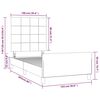 vidaXL Σκελετός Κρεβατιού Χωρίς Στρώμα Taupe 100 x 200 εκ. Υφασμάτινο