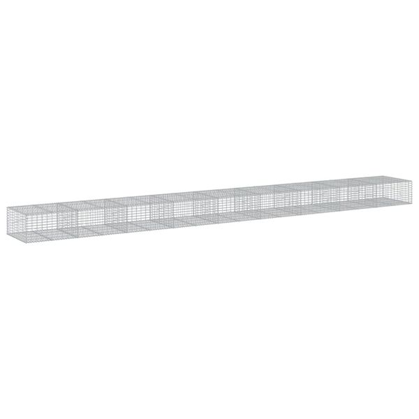 vidaXL Συρματοκιβώτιο με Κάλυμμα 900x100x50εκ. από Γαλβανισμένο Χάλυβα