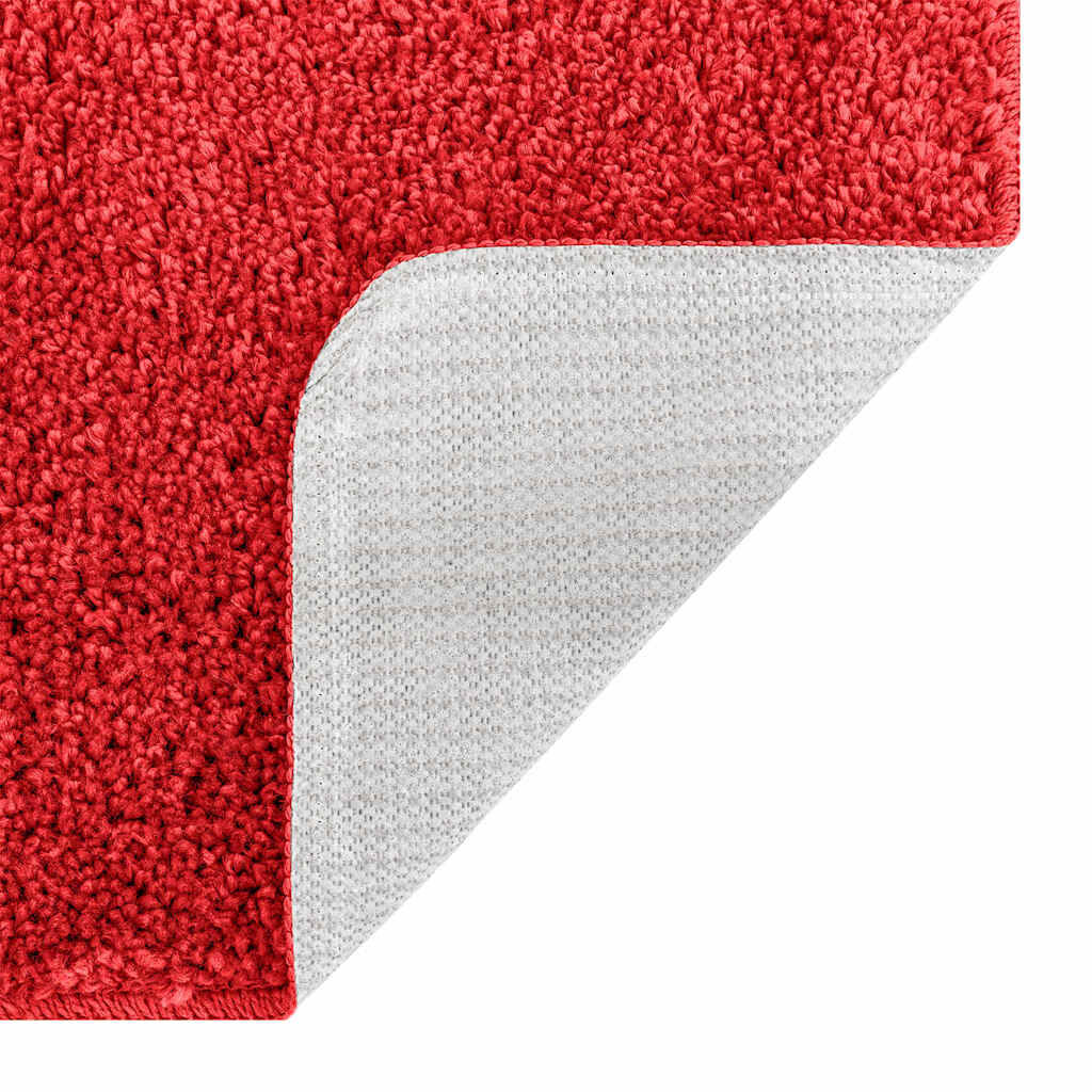 vidaXL Πατάκι μπάνιου 2 pcs Κόκκινο 50 x 50 cm Πολυπροπυλένιο