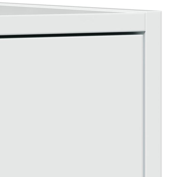 vidaXL Συρταριέρα Γενικής Χρήσης Γυαλ. Λευκό 30x41x144,5 Επεξ. Ξύλο