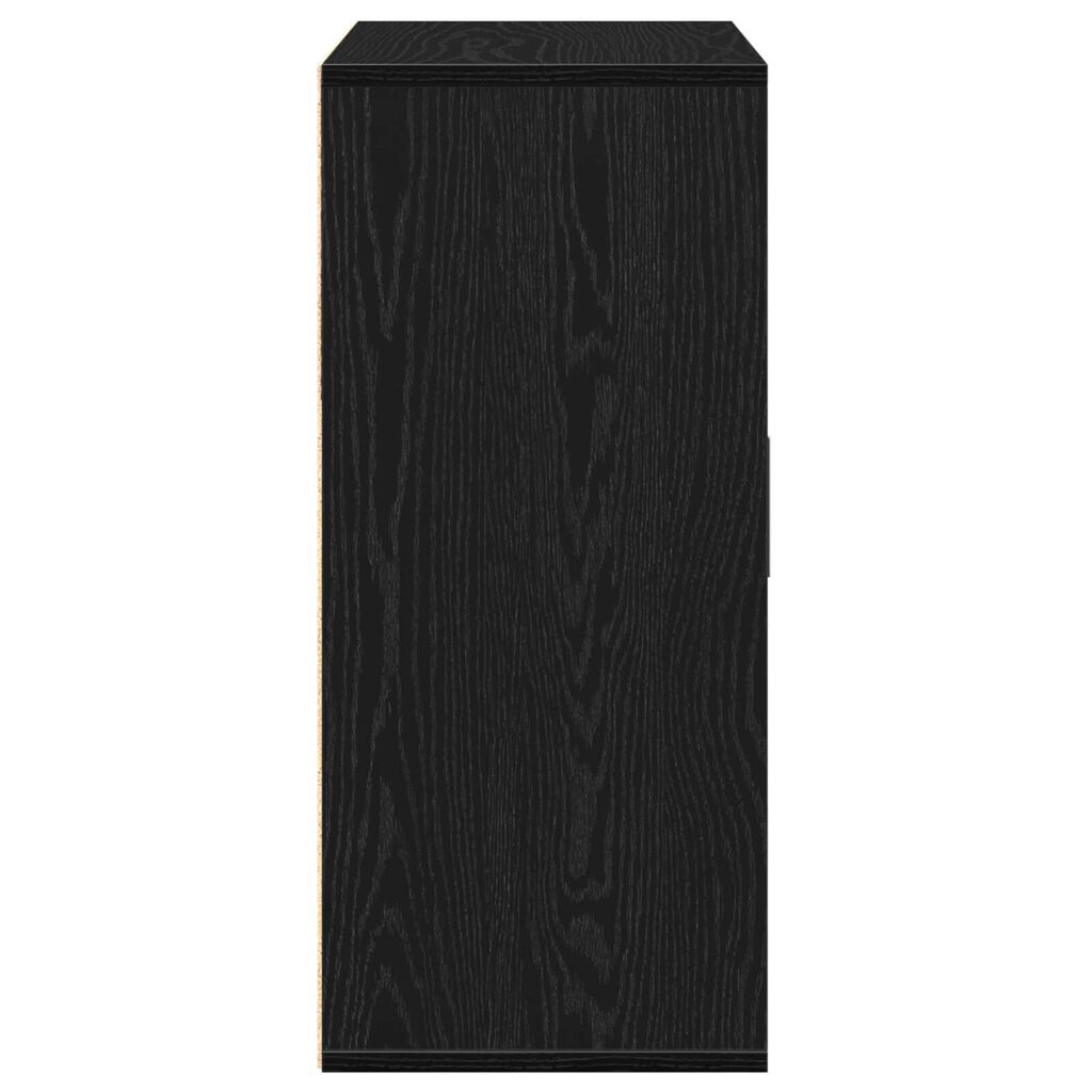 vidaXL Πλαϊνό γραφείο Μαύρη δρυς 60 x 31 x 70 εκ Επεξεργασμένο ξύλο