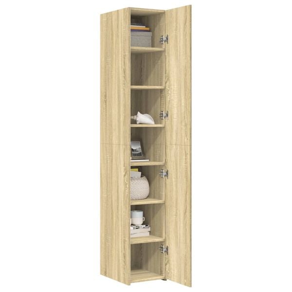 vidaXL Ντουλάπι Sonoma Δρυς 30x42,5x185 εκ. από Επεξεργασμένο Ξύλο