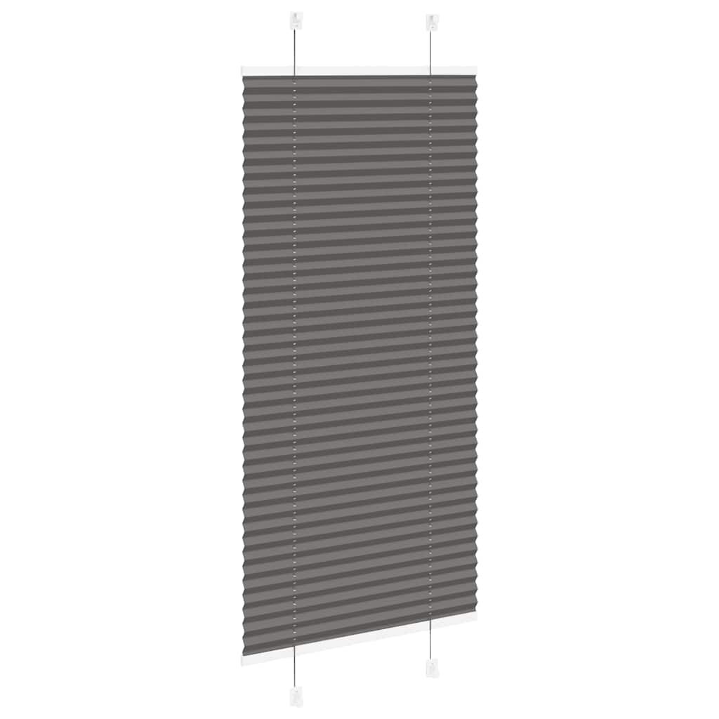 vidaXL Πλισέ περσίδα Μαύρο 65x150 cm Πλάτος υφάσματος 64,4 cm