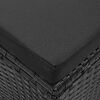 vidaXL Σαλόνι Κήπου 4 Τεμαχίων Μαύρο από Συνθετικό Ρατάν με Μαξιλάρια
