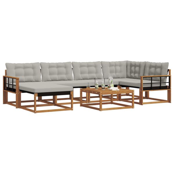 vidaXL &Sigma;&epsilon;&iota;&rho;ά &Kappa;&alpha;&nu;&alpha;&pi;έ &Epsilon;&xi;&omega;&tau;&epsilon;&rho;&iota;&kappa;&omicron;ύ 7 pcs &Phi;&upsilon;&sigma;&iota;&kappa;ό &kappa;&alpha;&iota; &Alpha;&nu;&omicron;&iota;&chi;&tau;ό &Gamma;&kappa;&rho;&iota;