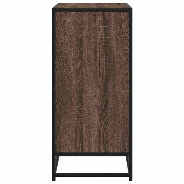vidaXL Sideboard καφέ δρυς 68x35x76 cm Κατασκευασμένο ξύλο και μέταλλο