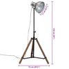 vidaXL Φωτιστικό Δαπέδου 25 W Vintage Ασημί 75x75x90-150 εκ. Ε27
