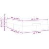 vidaXL Σκελετός Κρεβατιού με αποθήκευση Taupe 160 x 200 cm ύφασμα