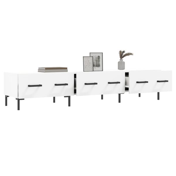 vidaXL Έπιπλο Τηλεόρασης Λευκό 150x36x30 εκ. από Επεξεργασμένο Ξύλο