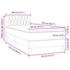 vidaXL &Kappa;&rho;&epsilon;&beta;ά&tau;&iota; Boxspring &mu;&epsilon; &Sigma;&tau;&rho;ώ&mu;&alpha; & LED &sigma;&kappa;&omicron;ύ&rho;&omicron; &mu;&pi;&lambda;&epsilon; 80x210 &epsilon;&kappa;. &Beta;&epsilon;&lambda;&omicron;ύ&delta;&iota;&nu;&omicron;