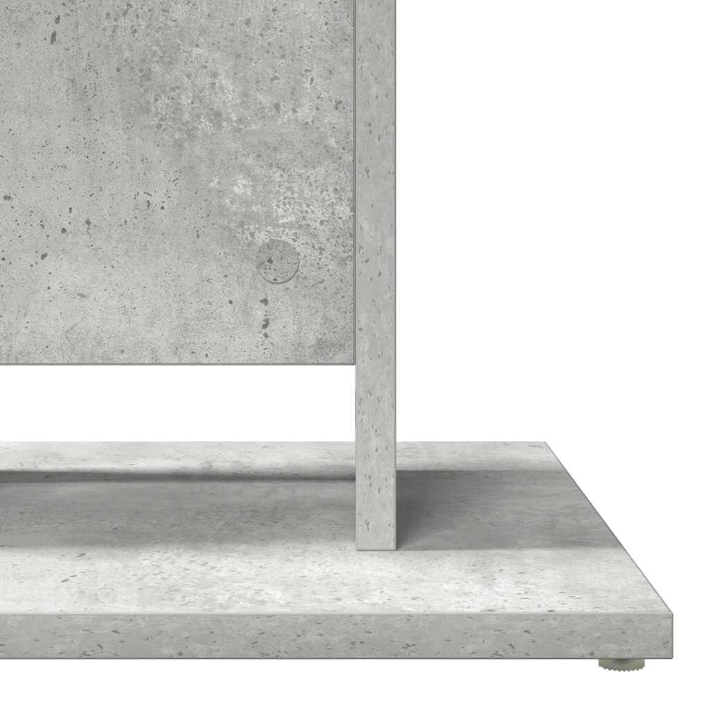 vidaXL Τραπέζι Bistro Γκρι Σκυροδέματος 60 x 60 x 75 εκ. Επεξ. Ξύλο