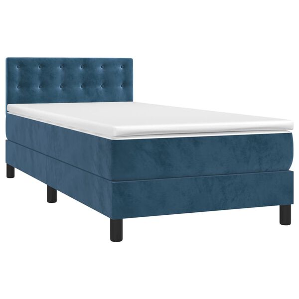 vidaXL &Kappa;&rho;&epsilon;&beta;ά&tau;&iota; Boxspring &mu;&epsilon; &Sigma;&tau;&rho;ώ&mu;&alpha; &Sigma;&kappa;&omicron;ύ&rho;&omicron; &Mu;&pi;&lambda;&epsilon; 80 x 200 &epsilon;&kappa;. &Beta;&epsilon;&lambda;&omicron;ύ&delta;&iota;&nu;&omicron;