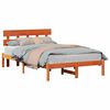 vidaXL Σκελετός Κρεβατιού Καφέ 120 x 190 cm Μασίφ ξύλο πεύκου