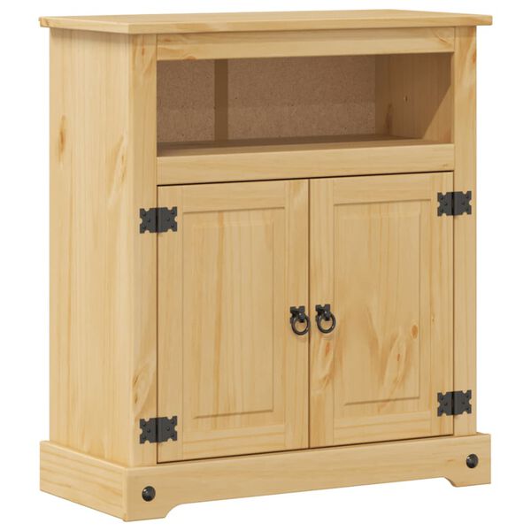 vidaXL Ντουλάπι Μπάνιου Corona 70x33x80 εκ. από Μασίφ Ξύλο Πεύκου