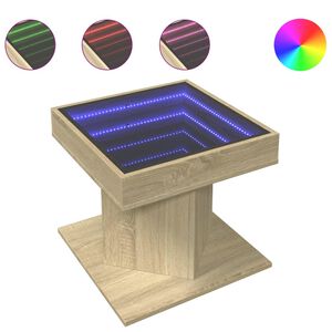 vidaXL &Tau;&rho;&alpha;&pi;&epsilon;&zeta;ά&kappa;&iota; &Sigma;&alpha;&lambda;&omicron;&nu;&iota;&omicron;ύ &mu;&epsilon; LED &Delta;&rho;&upsilon;&sigmaf; 50x50x45 &epsilon;&kappa;. &Epsilon;&pi;&epsilon;&xi;&epsilon;&rho;&gamma;&alpha;&sigma;&mu;έ&nu;&omicron; &Xi;ύ&lambda;&omicron;