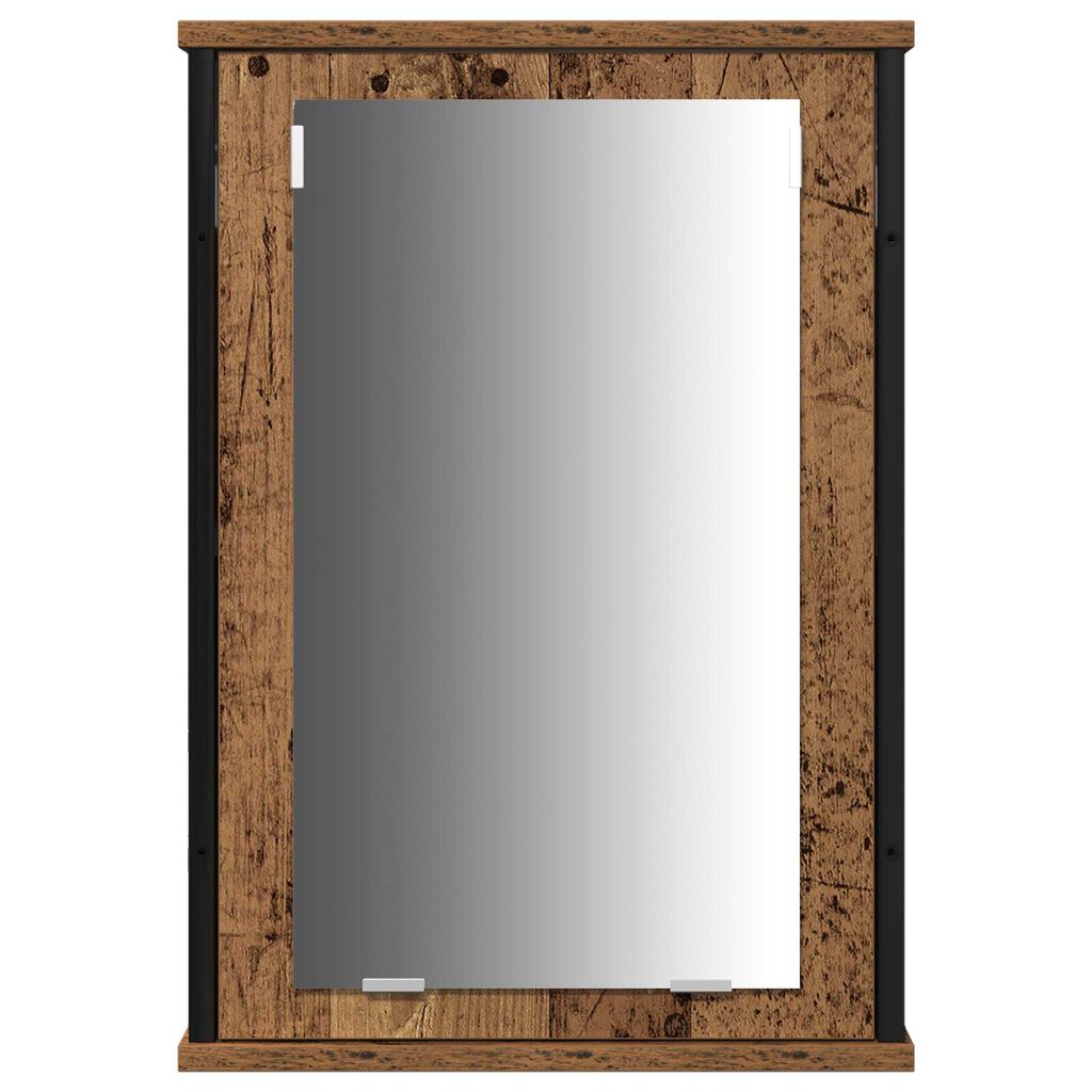 vidaXL Σετ Επίπλων Μπάνιου 3 pcs Παλαιό ξύλο 33 x 33 x 185.5 εκ