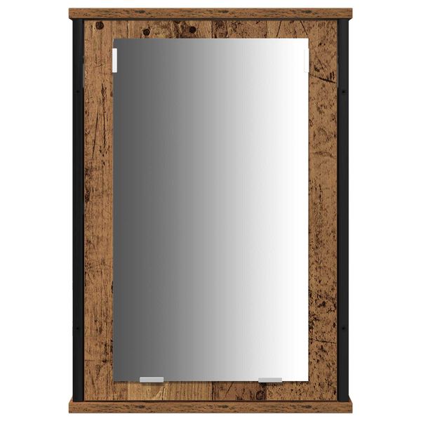 vidaXL Σετ Επίπλων Μπάνιου 3 pcs Παλαιό ξύλο 33 x 33 x 185.5 εκ