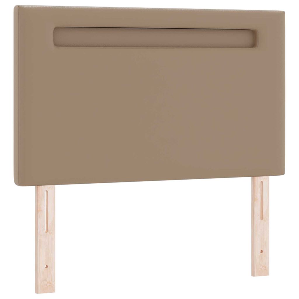 vidaXL Κρεβάτι με Στρώμα Cappuccino, 120x200 εκ, Τεχνητό Δέρμα