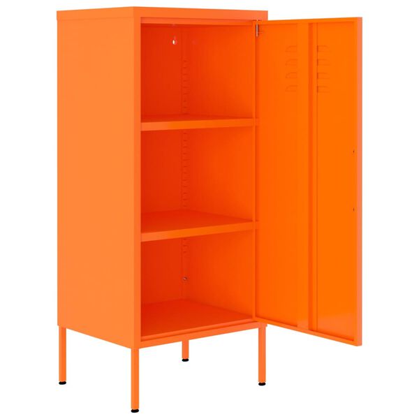 vidaXL Ντουλάπι Αποθήκευσης Πορτοκαλί 42,5x35x101,5 εκ. από Ατσάλι