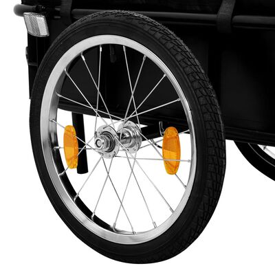 vidaXL Τρέιλερ ποδηλάτου για Φορτία Μπλε 155x60x83 εκ. Ατσάλι