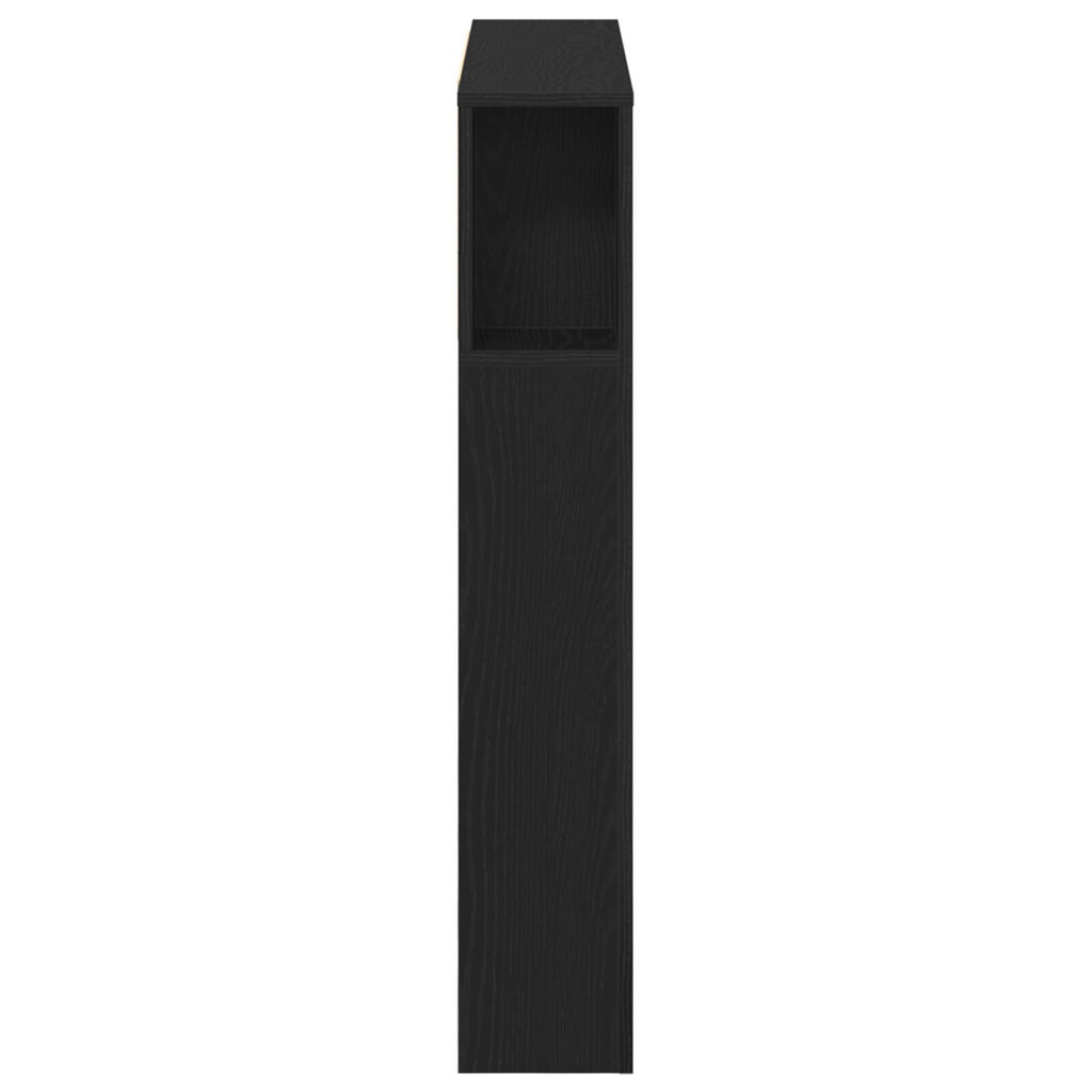 vidaXL Κεφαλάρι Ντουλάπα Μαύρη Δρυς 200x18,5x104,5 εκ.