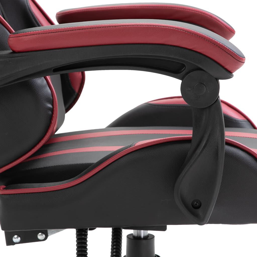vidaXL Καρέκλα Gaming Μπορντό από Συνθετικό Δέρμα