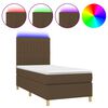 vidaXL &Kappa;&rho;&epsilon;&beta;ά&tau;&iota; Boxspring &mu;&epsilon; &Sigma;&tau;&rho;ώ&mu;&alpha; & LED &Sigma;&kappa;.&Kappa;&alpha;&phi;έ 100x200 &epsilon;&kappa; &Upsilon;&phi;&alpha;&sigma;&mu;ά&tau;&iota;&nu;&omicron;