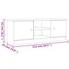 vidaXL Έπιπλο Τηλεόρασης ALTA 112 x 35 x 41 εκ. από Μασίφ Ξύλο Πεύκου