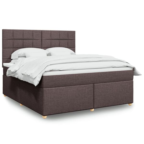 vidaXL &Kappa;&rho;&epsilon;&beta;ά&tau;&iota; Boxspring &mu;&epsilon; &Sigma;&tau;&rho;ώ&mu;&alpha; &Sigma;&kappa;&omicron;ύ&rho;&omicron; &Kappa;&alpha;&phi;έ 180x200 &epsilon;&kappa; &Upsilon;&phi;&alpha;&sigma;&mu;ά&tau;&iota;&nu;&omicron;