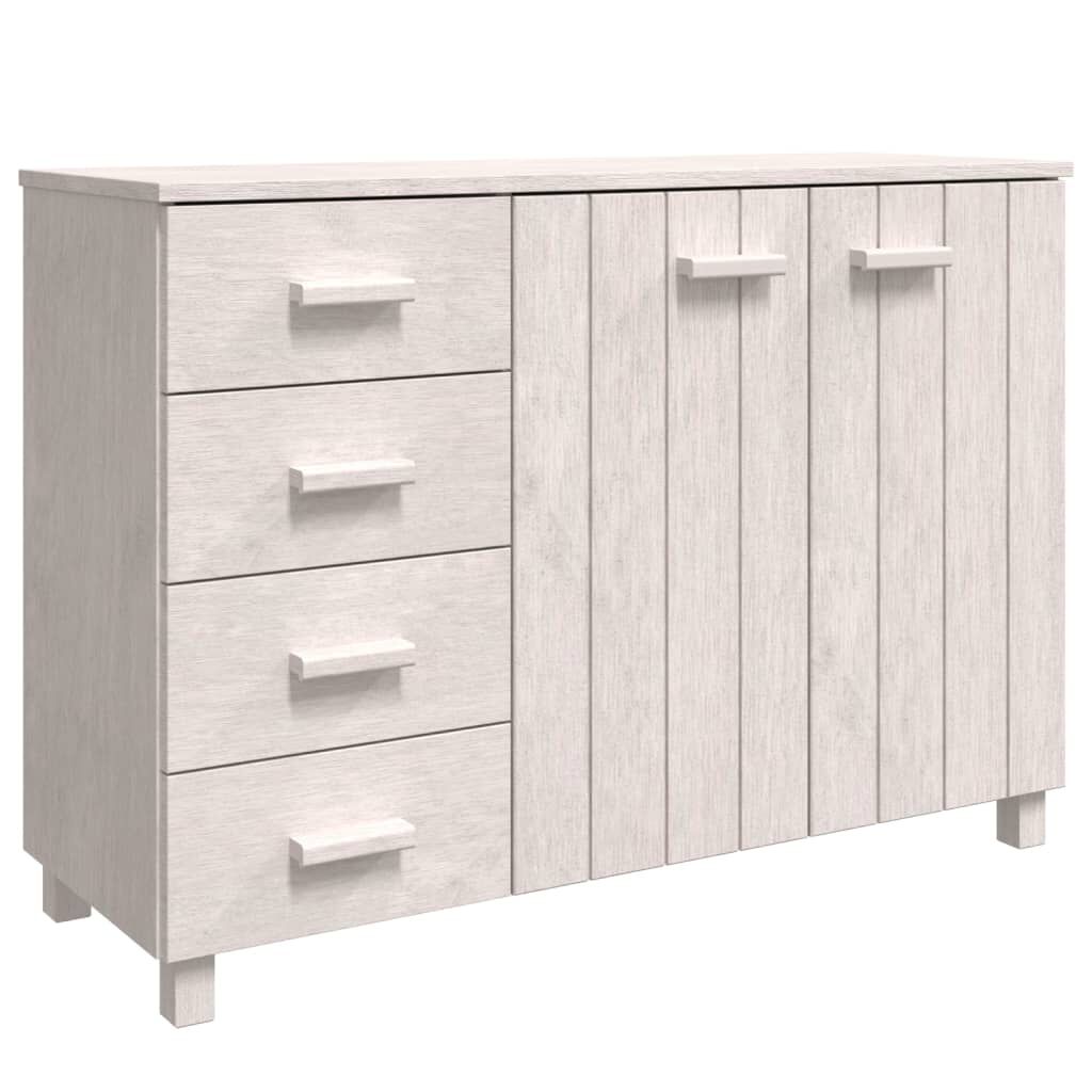 vidaXL Ντουλάπι HAMAR Λευκό 113 x 40 x 80 εκ. από Μασίφ Ξύλο Πεύκου