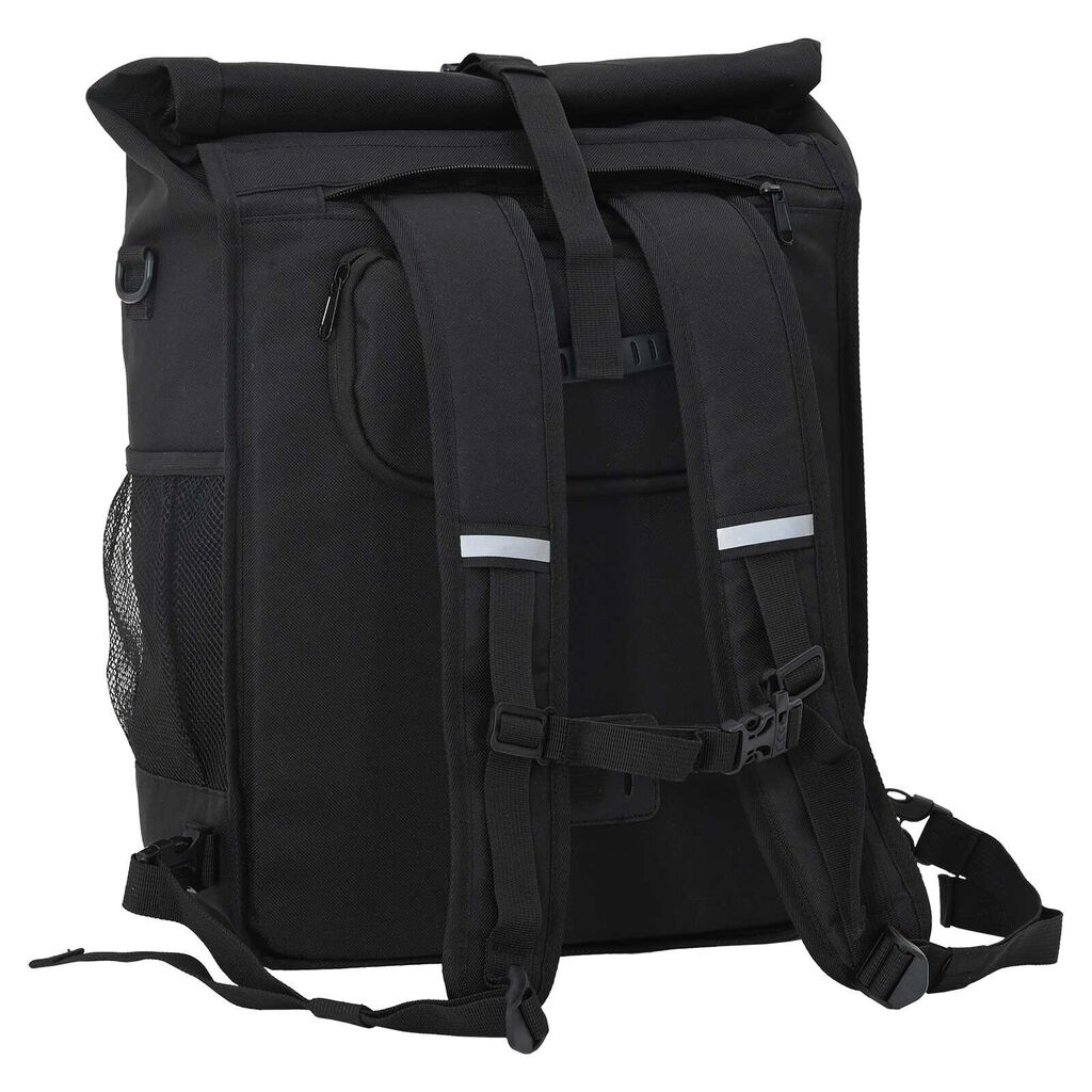 vidaXL Τσάντα Ποδηλάτου για Ρακέτα 25 L Μαύρη 33x16x48 εκ.