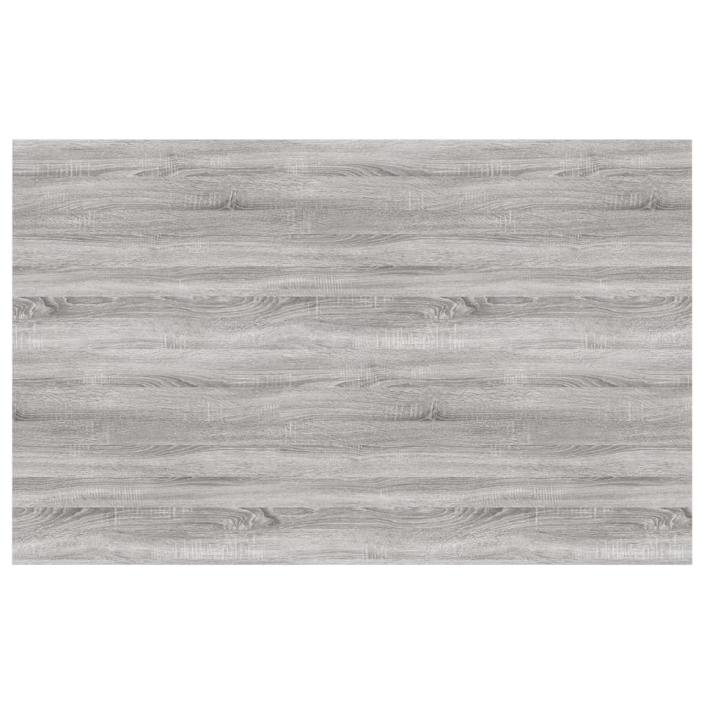 vidaXL Ράφια Τοίχου 4 τεμ. Γκρι Sonoma 80x50x1,5 εκ. Επεξεργ. Ξύλο