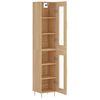 vidaXL Μπουφές Sonoma δρυς 34,5 x 34 x 180 εκ. από Επεξεργασμένο Ξύλο