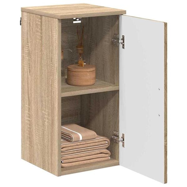 vidaXL Ντουλάπι Μπάνιου με αποθήκευση Sonoma Δρυς 30 x 31,5 x 61 εκ