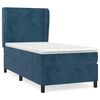 vidaXL Κρεβάτι Boxspring με Στρώμα Σκούρο Μπλε 90x200 εκ. Βελούδινο