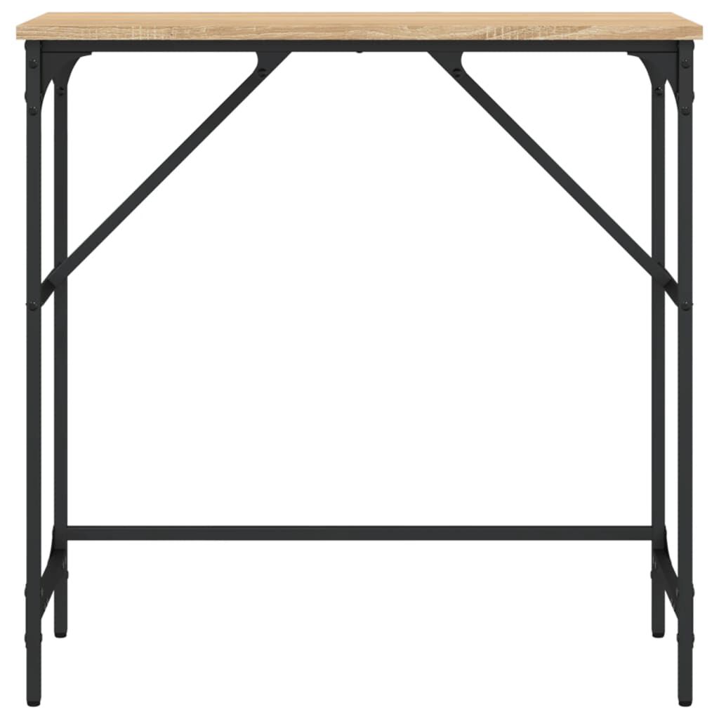 vidaXL Τραπέζι Κονσόλα Sonoma Δρυς 75x32x75 εκ. Επεξεργασμένο Ξύλο