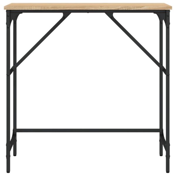 vidaXL Τραπέζι Κονσόλα Sonoma Δρυς 75x32x75 εκ. Επεξεργασμένο Ξύλο
