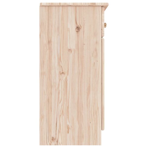vidaXL Ντουλάπι ALTA 112 x 35 x 73 εκ. από Μασίφ Ξύλο Πεύκου