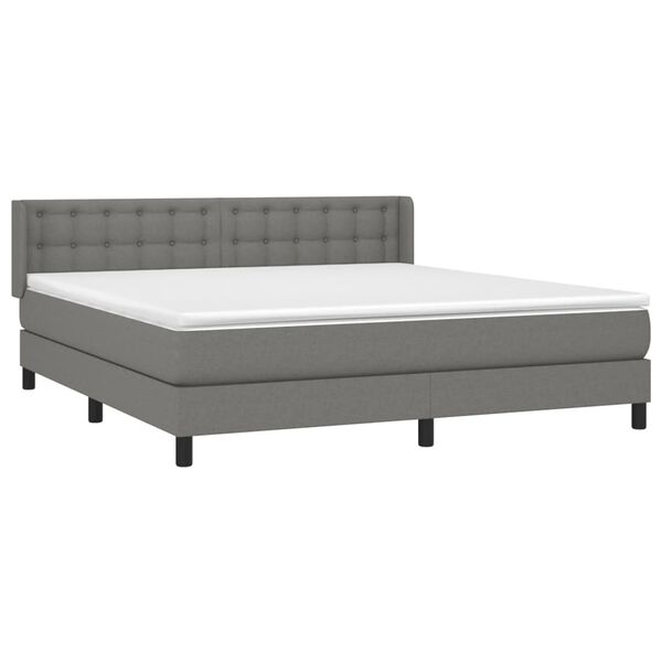 vidaXL &Kappa;&rho;&epsilon;&beta;ά&tau;&iota; Boxspring &mu;&epsilon; &Sigma;&tau;&rho;ώ&mu;&alpha; &Sigma;&kappa;&omicron;ύ&rho;&omicron; &Gamma;&kappa;&rho;&iota; 160x200 &epsilon;&kappa; &Upsilon;&phi;&alpha;&sigma;&mu;ά&tau;&iota;&nu;&omicron;