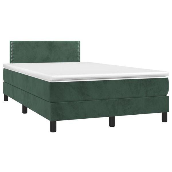 vidaXL &Kappa;&rho;&epsilon;&beta;ά&tau;&iota; Boxspring &mu;&epsilon; &Sigma;&tau;&rho;ώ&mu;&alpha; &Sigma;&kappa;&omicron;ύ&rho;&omicron; &Pi;&rho;ά&sigma;&iota;&nu;&omicron; 120x190&epsilon;&kappa;. &Beta;&epsilon;&lambda;&omicron;ύ&delta;&iota;&nu;&omicron;