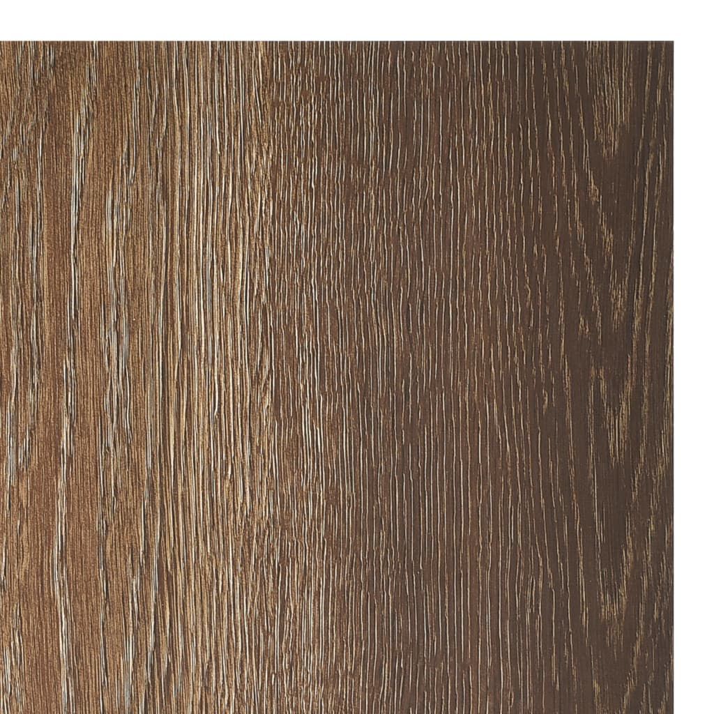 vidaXL Δάπεδο Αυτοκόλλητο Καφέ 55 τεμ. 5,11 μ² από PVC